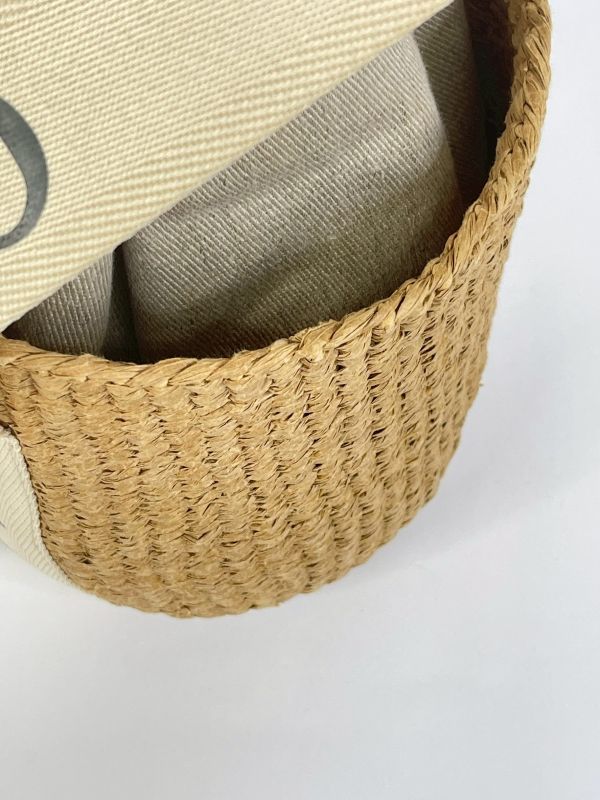 【分期0利率】Chloe 草編束口圓筒包【9成新】 