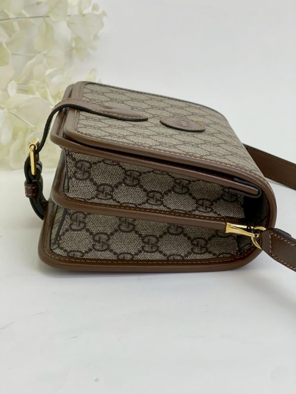【未使用閒置品】GUCCI GG RETRO迷你斜背包 