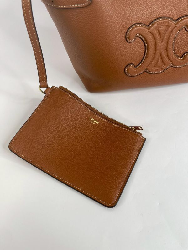 【99成新】CELINE MINI CABAS ANAIS CUIR TRIOMPHE 粒面小牛皮 