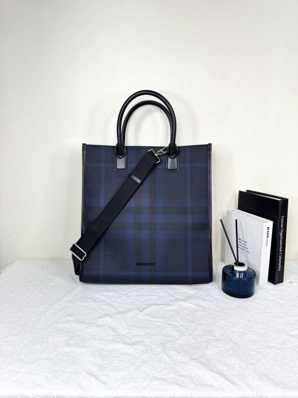 【分期0利率】BURBERRY DANNY 防刮格紋兩用公事包【95成新】 