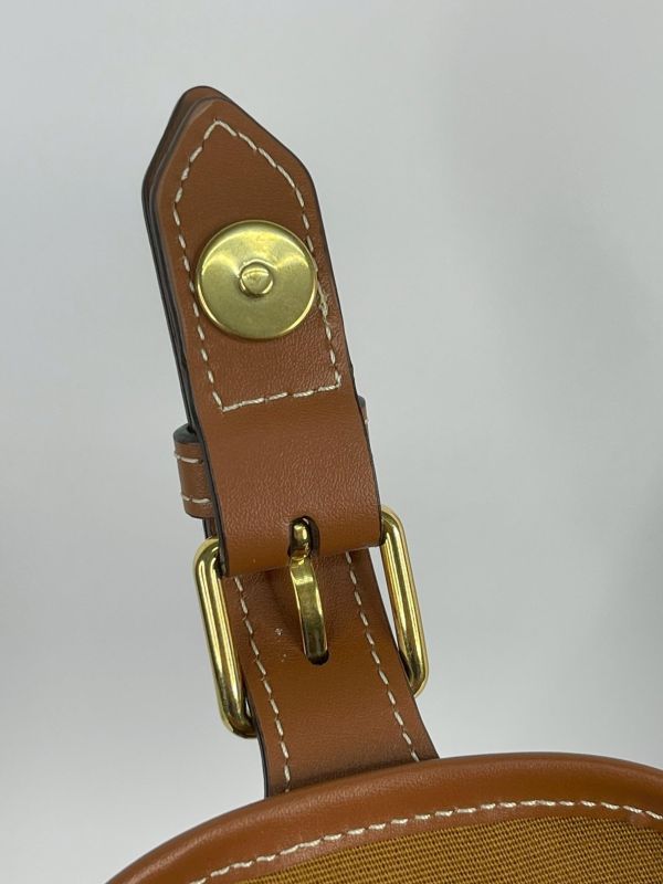 【9成新】CELINE Triomphe帆布及小牛皮迷你型FOLCO背包 