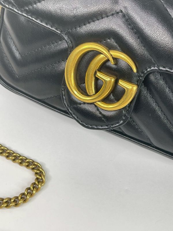 【分期0利率】GUCCI Marmont 迷你肩背包【9成新】 