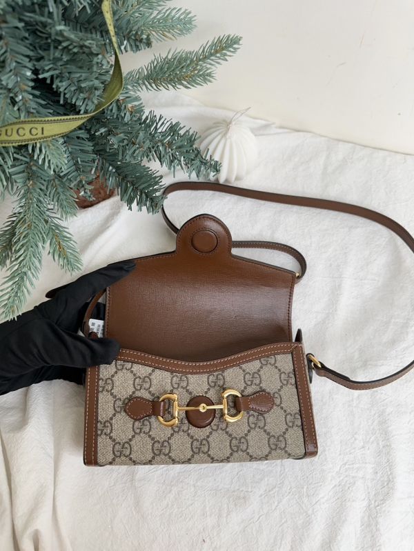 【12期0利率】Gucci 馬銜扣 1955 迷你包【95成新】 