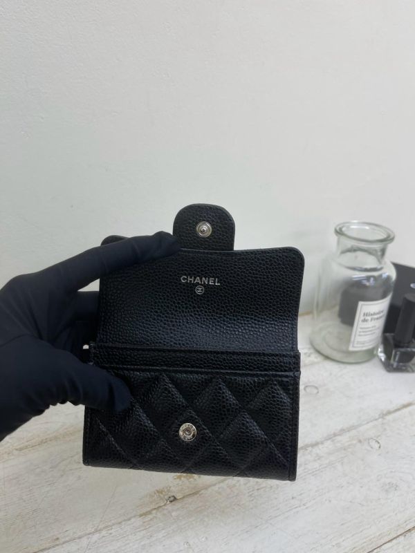 【未使用閒置品】CHANEL COCO 牛皮零錢卡包 