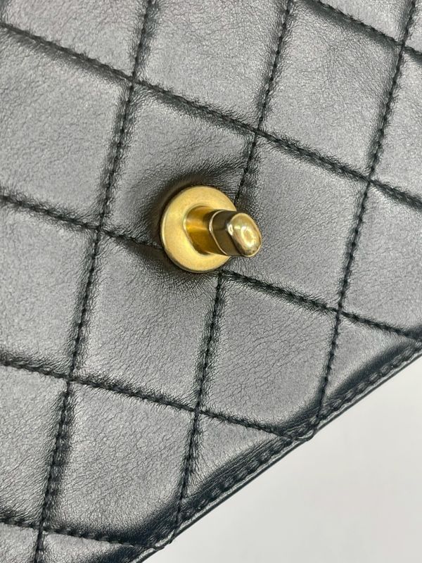 【95成新】CHANEL 雙金球口蓋包 