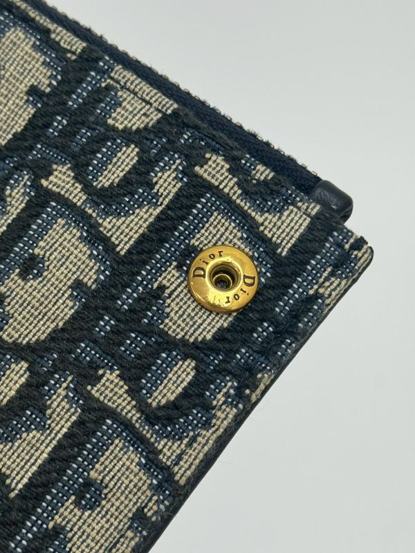 【9成新】Dior Saddle Lotus三折短夾 