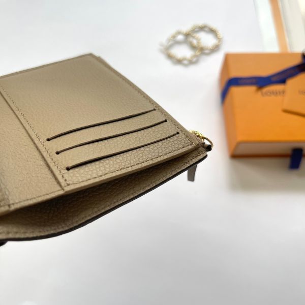 【12期0利率】LV   Victorine皮革三折短夾【99成新】 
