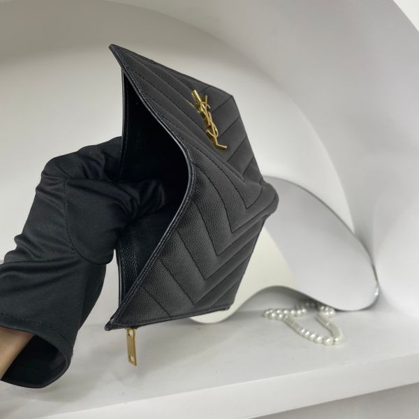 【95成新】【12期0利率】YSL 對折短夾 