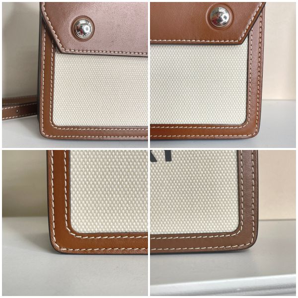 【12期0利率】BURBERRY MINI HORSEFERRY斜背包【99成新】 