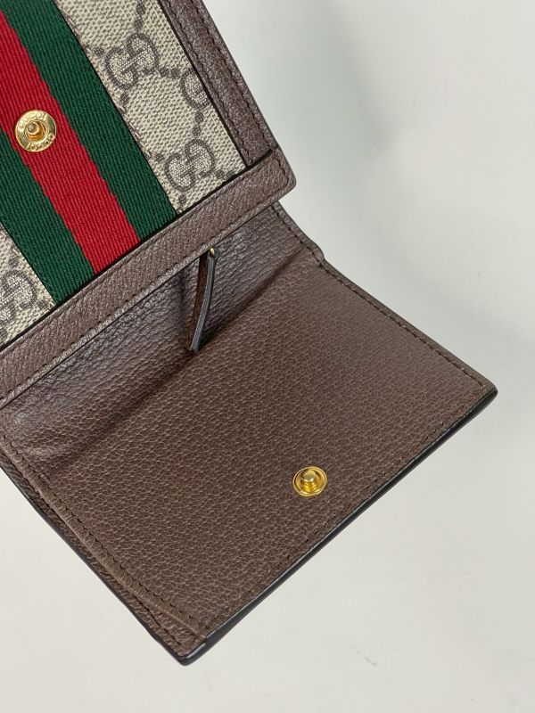 【分期0利率】GUCCI GG紅綠織帶老花中夾【95成新】 