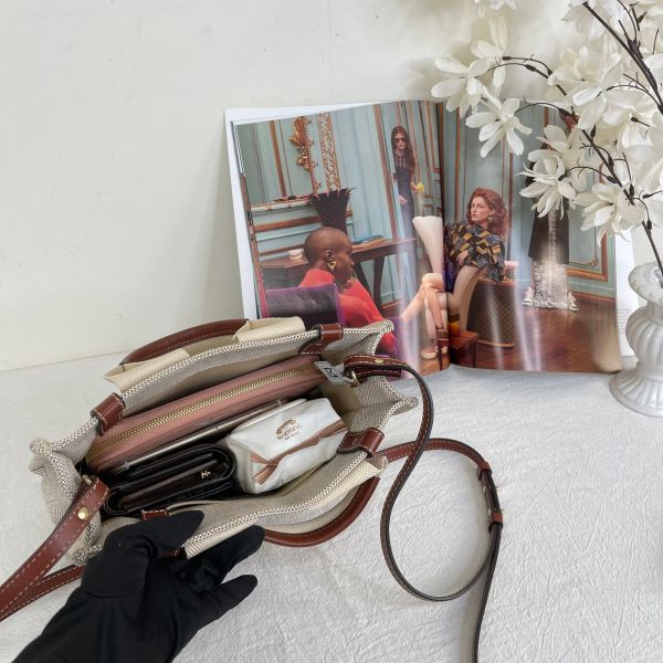 【12期0利率】Chloé 背帶款小號 Woody Tote Bag 經典棕色【95成新】 