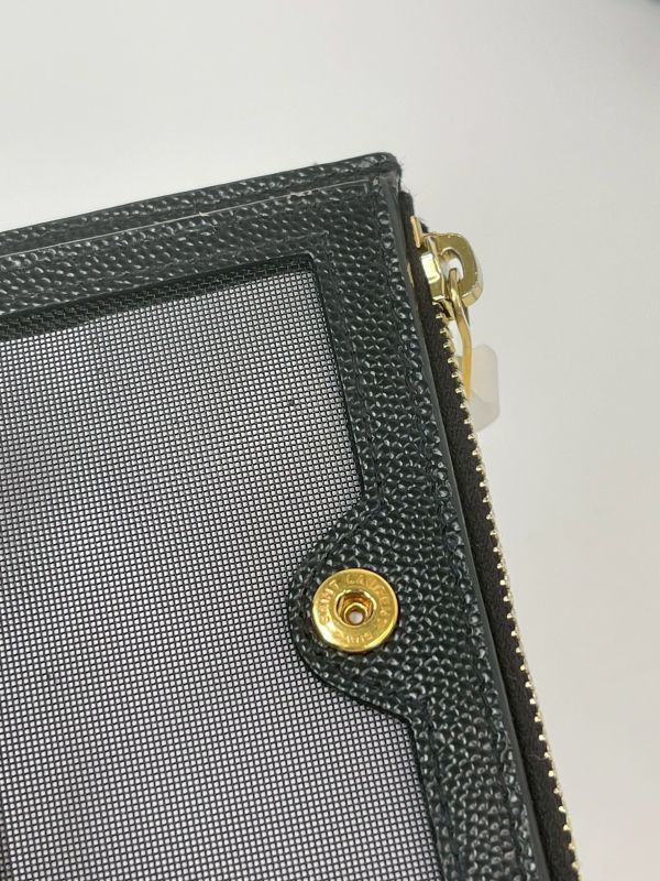 【分期0利率】YSL monogram粒面壓紋皮革兩摺錢包【9成新】 