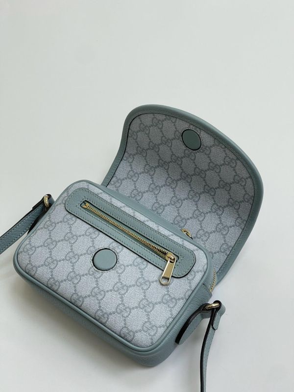 【未使用閒置品】GUCCI Ophidia 迷你翻蓋斜背包 