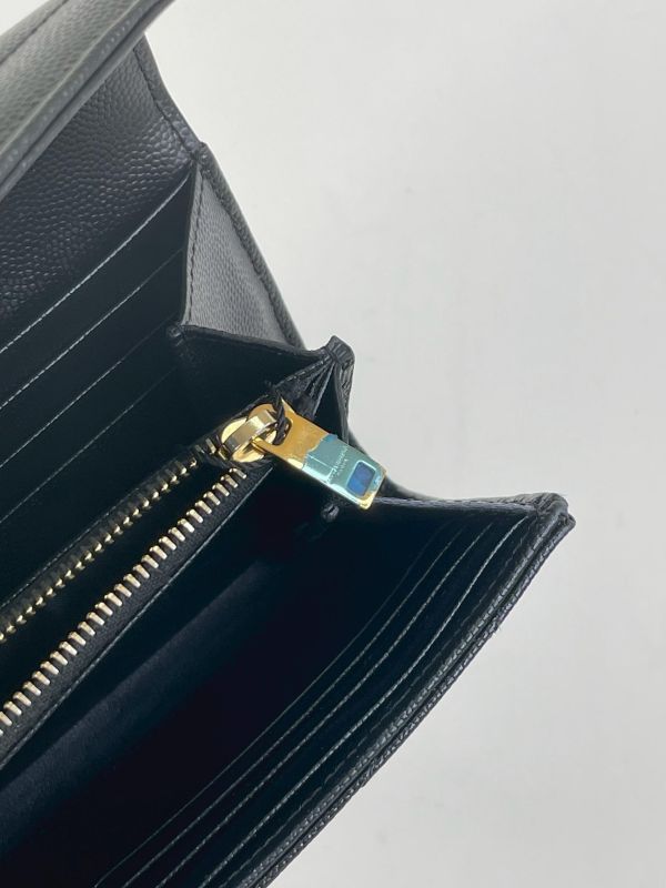 【9成新】YSL MONOGRAM 魚子醬信封長夾 