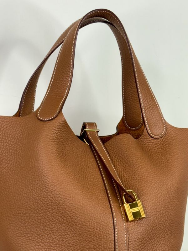 【分期0利率】HERMES PICOTIN 22 菜籃子22【99成新】 