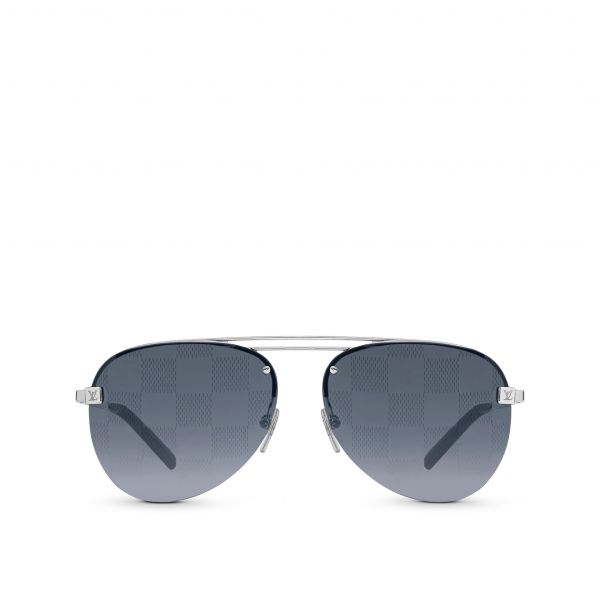 【6期0利率】LV 暗夜棋盤格鏡面墨鏡 