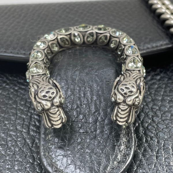 【12期0利率】GUCCI  DIONYSUS黑皮革WOC 20公分【95成新】 