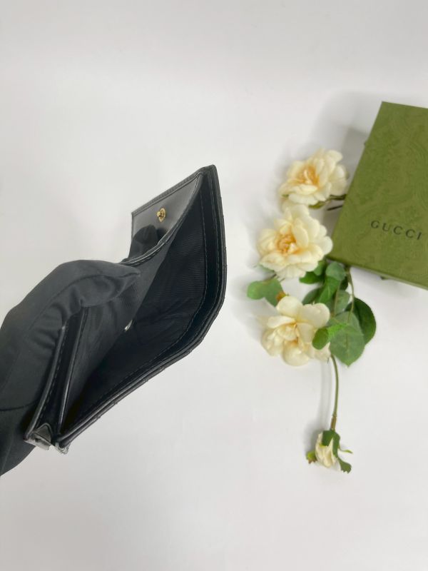 【分期0利率】GUCCI Marmont 愛心兩摺拉鍊零錢袋短夾【99成新】 