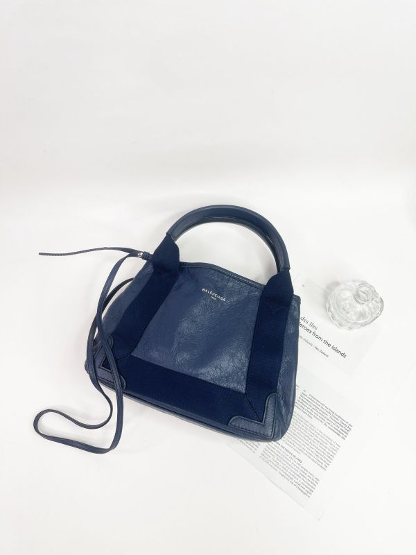 【95成新】BALENCIAGA NAVY CABAS XS 羊皮款 