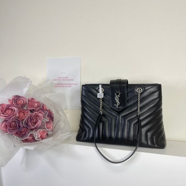 【分期0利率】YSL LOULOU大號肩背包【99成新】 