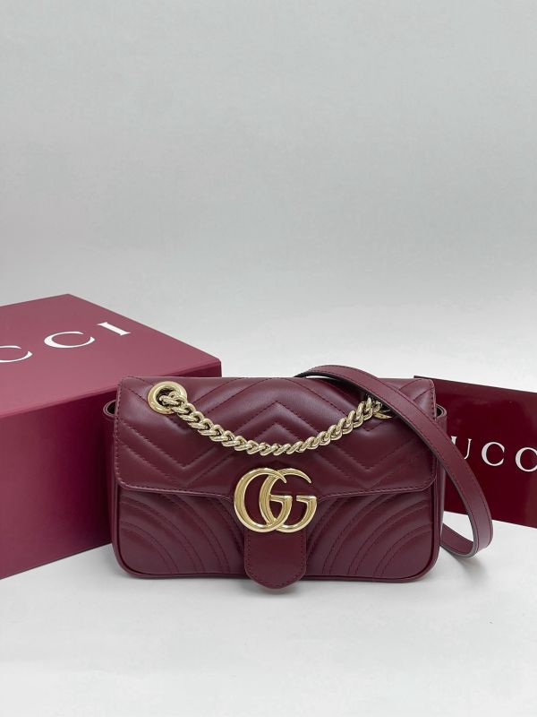 【95成新】GUCCI GG MARMONT 肩背包 小號 