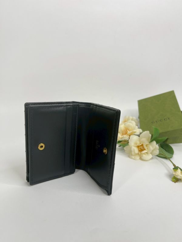 【分期0利率】GUCCI Marmont 愛心兩摺拉鍊零錢袋短夾【99成新】 