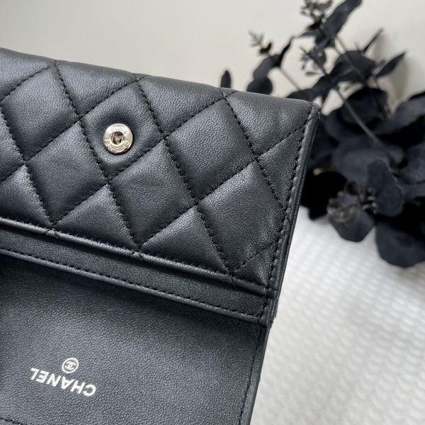 【12期0利率】Chanel COCO羊皮零錢卡包【95成新】 