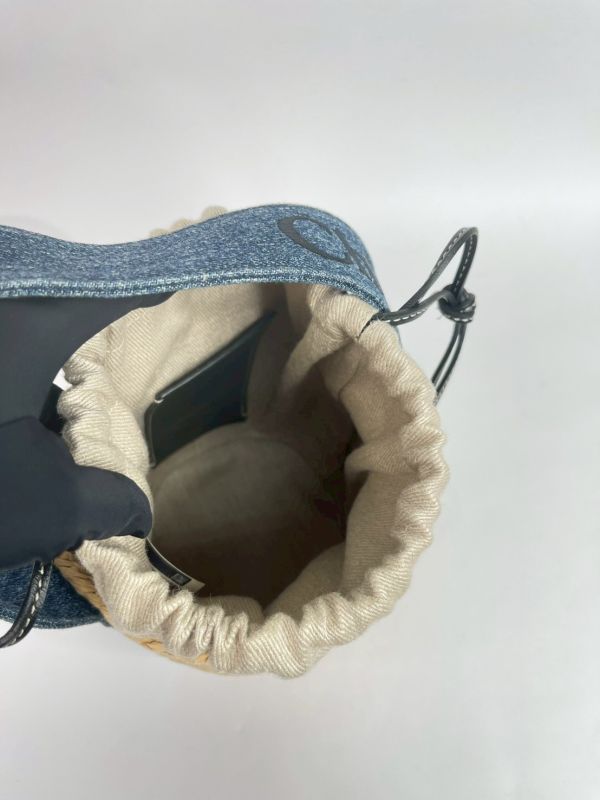 【9成新】Chloe 草編束口圓筒包 