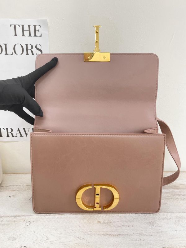 【9成新】DIOR 30 MONTAIGNE 中號 乾燥玫瑰粉 