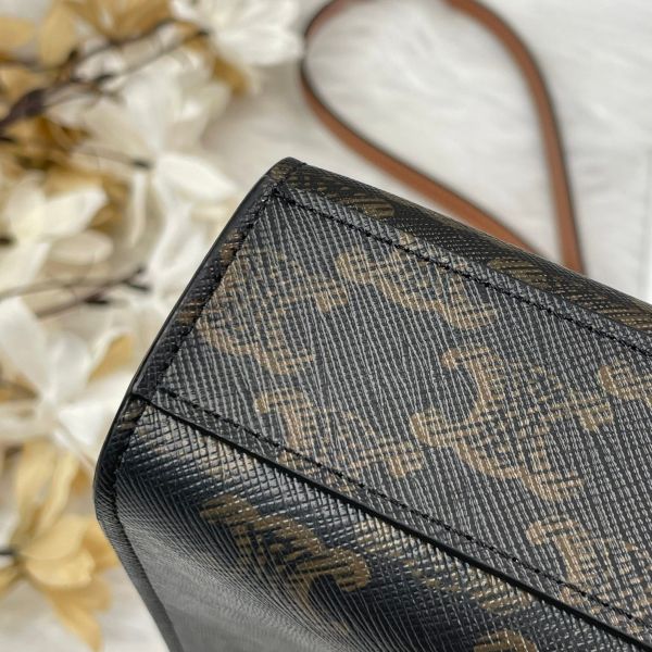 【99成新】【12期0利率】CELINE 凱旋門老花迷你琴譜包 