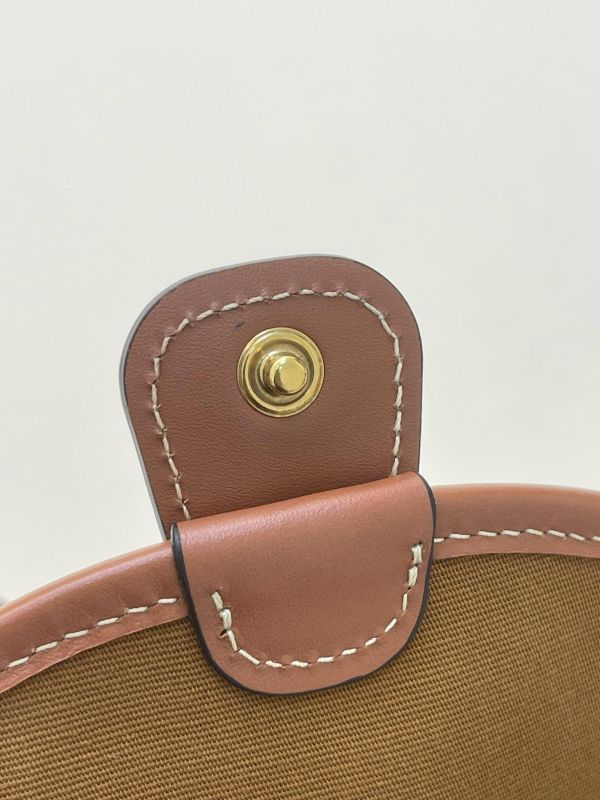 【95成新】CELINE  凱旋門老花迷你馬鞍包 