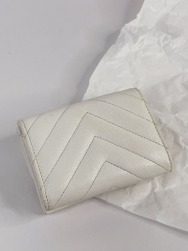 【9成新】CHANEL 24C  BOY 迷你三折雙層短夾 