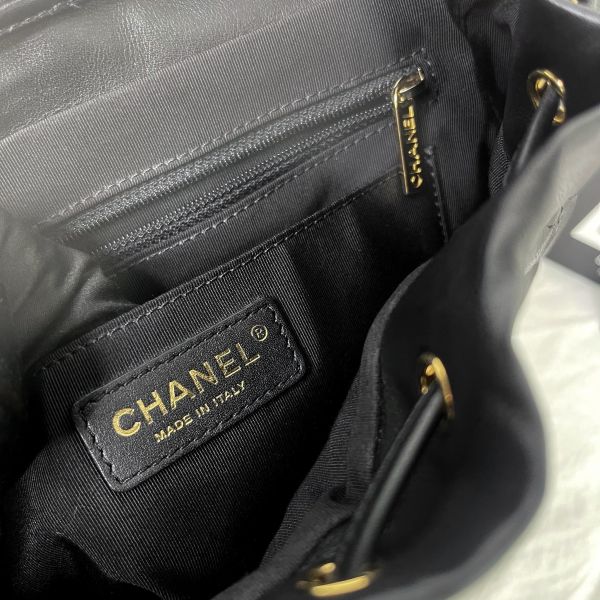 【12期0利率】CHANEL 菱格紋羊皮後背包【9成新】【現金價95000】 