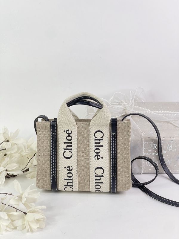 【分期0利率】CHLOE MINI WOODY 深藍【95成新】