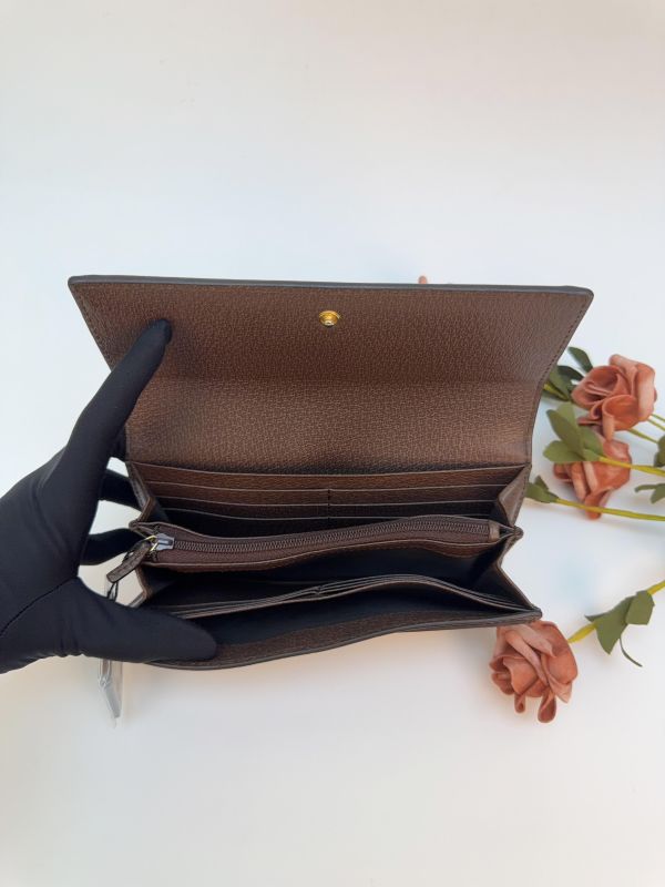 【9成新】GUCCI OPHIDIA 織帶扣式信封長夾 