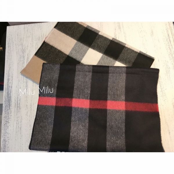 【12期0利率】【全新品】Burberry 格紋山羊絨圍巾 經典格紋 型男 保暖 輕柔 喀什米爾羊毛 