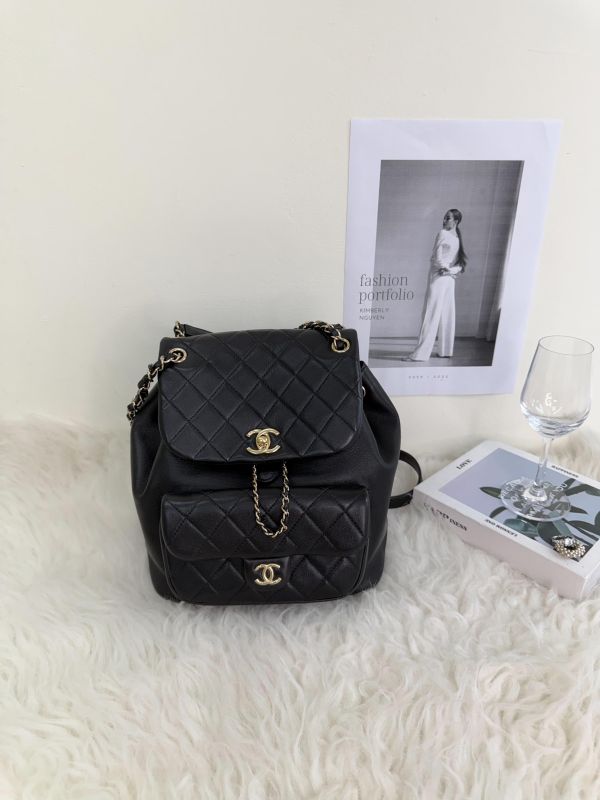 【95成新】CHANEL DUMA 單口袋後背包 大號 