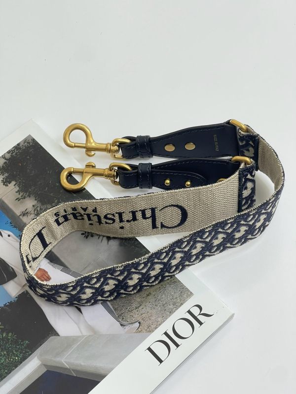 【95成新】DIOR 刺繡寬背帶 