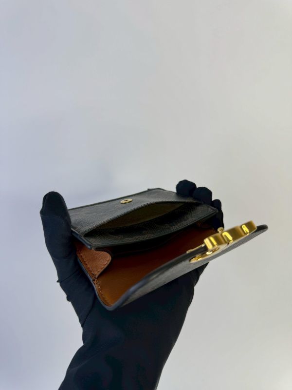 【95成】CELINE Triomphe標誌印花翻蓋卡包 