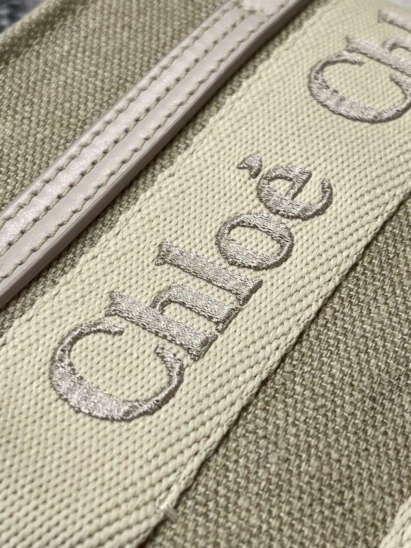 【分期0利率】CHLOE  MINI WOODY TOTE背帶刺繡款【95成】 