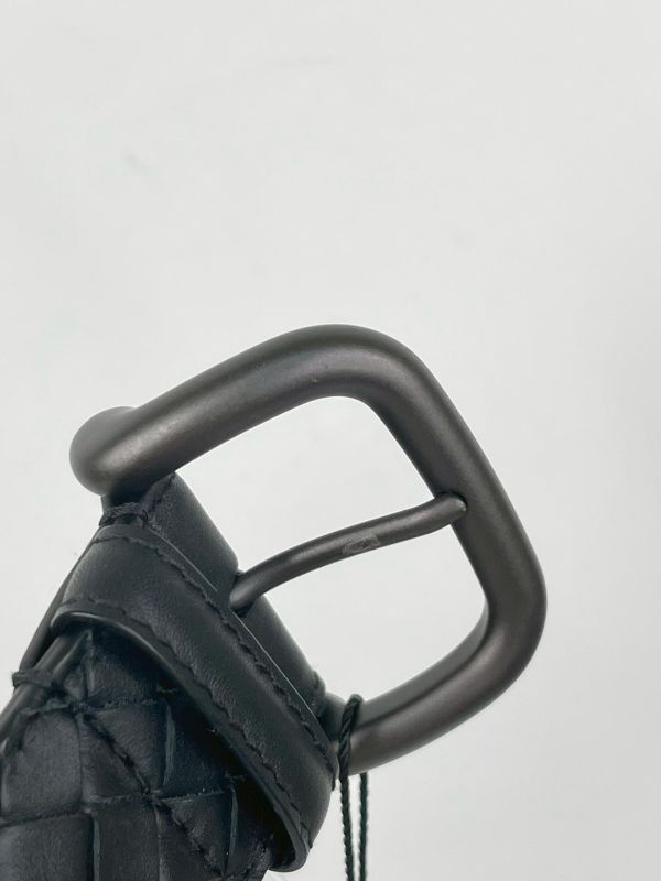 【9成新】BV細編織4CM圓頭皮帶 