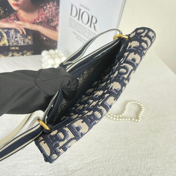 【12期0利率】DIOR SADDLE 絨布老花馬鞍包【22年1月澳門購證】【成新】 
