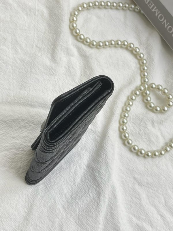 【99新】CHANEL BOY翻蓋零錢卡包 