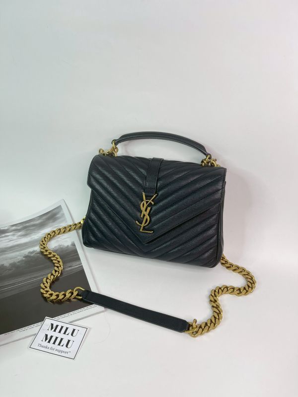 【分期0利率】YSL  山型紋學院包【95成新】 