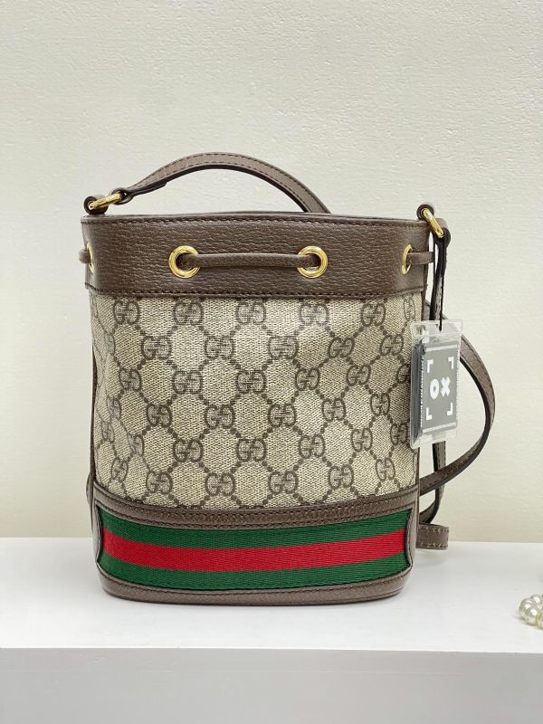 【9成新】GUCCI OPHIDIA GG 迷你水桶 