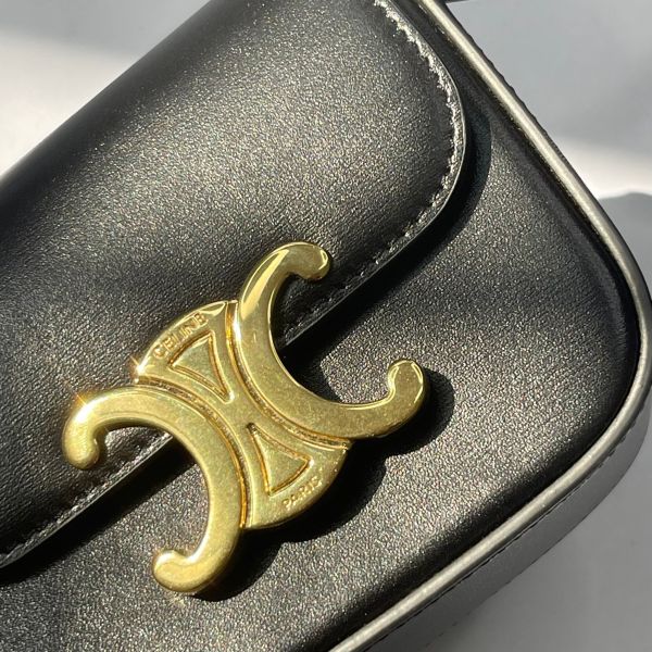 【12期0利率】CELINE CLAUDE亮澤牛皮革迷你手袋 【99成新】 