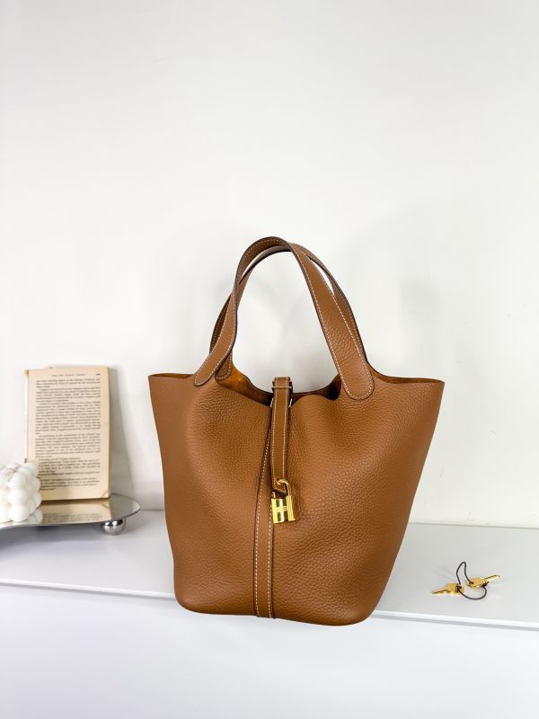 【分期0利率】HERMES PICOTIN 22 菜籃子22【99成新】 
