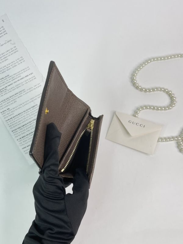 【分期0利率】GUCCI OPHIDIA GG零錢對開短夾【95成新】 