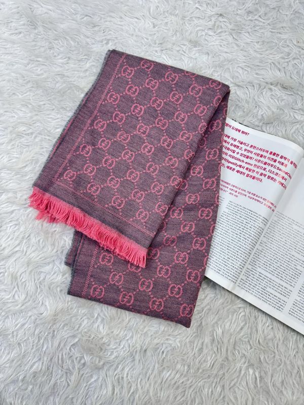 【95成新】GUCCI  GG 花紋披肩 