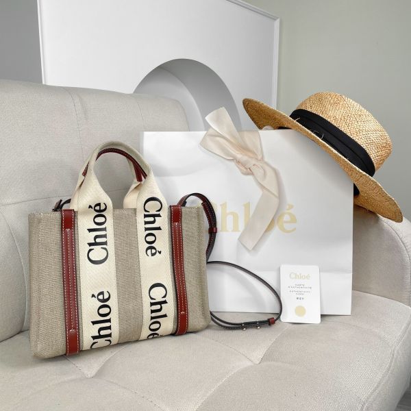 【12期0利率】CHLOE SMALL WOODY TOTE【9成新】 